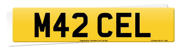 Registration number M42 CEL